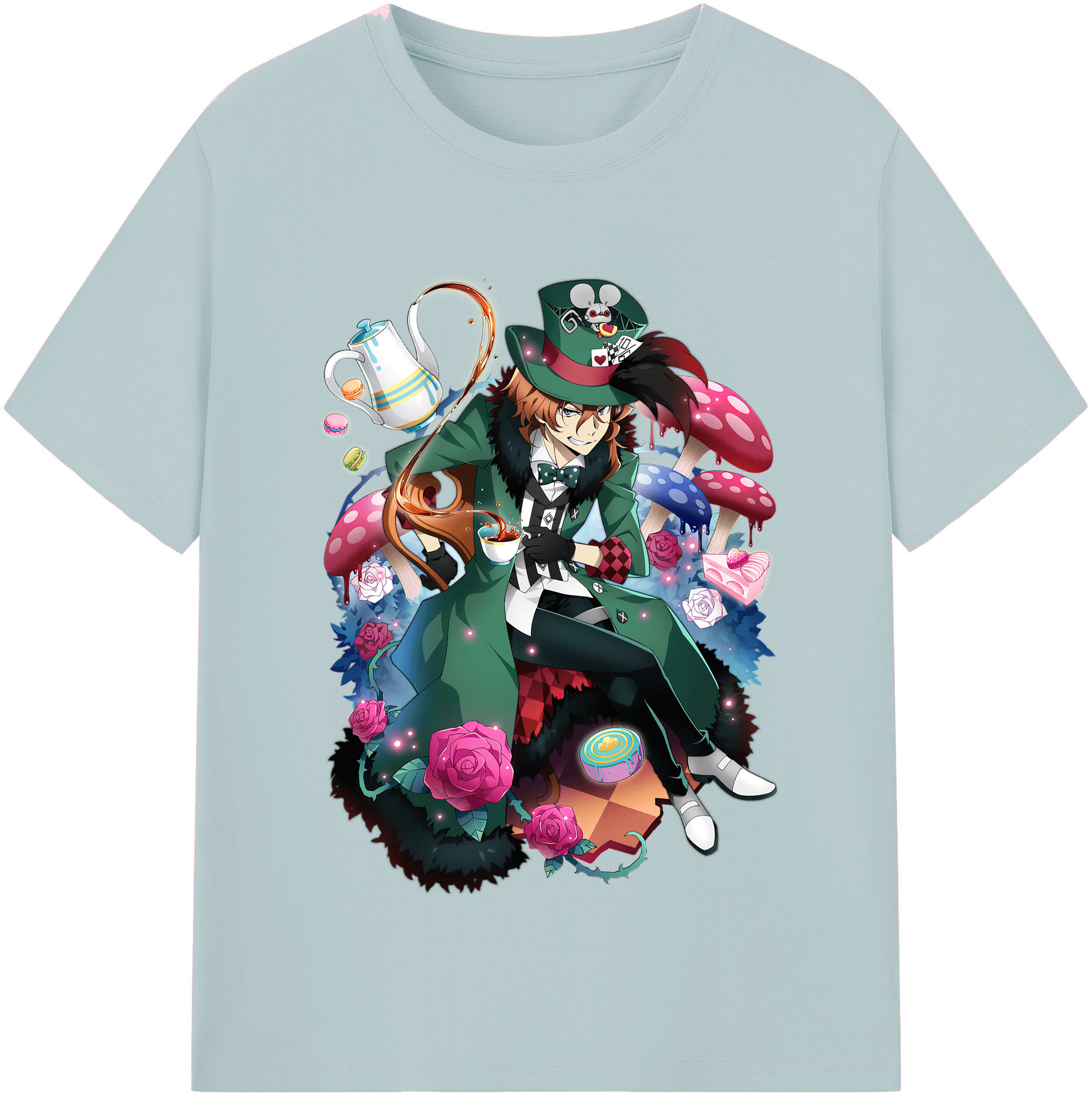 （画像用） 文豪ストレイドッグス Bungo Stray Dogs 綿100％半袖Tシャツ（フロントプリント）